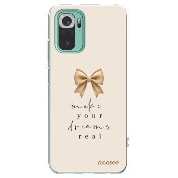 Picasee Xiaomi Redmi Note 10 Pro Hülle - Transparentes Silikon - Golden Dream