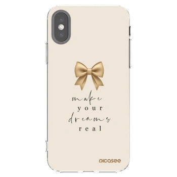 Picasee Apple iPhone X/XS Hülle - Transparentes Silikon - Golden Dream