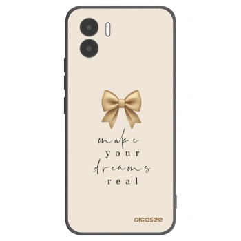 Picasee Xiaomi Redmi A1 Hülle - Schwarzes Silikon - Golden Dream