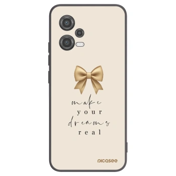 Picasee Xiaomi Poco X5 Hülle - Schwarzes Silikon - Golden Dream