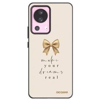 Picasee Xiaomi 13 Lite Hülle - Schwarzes Silikon - Golden Dream