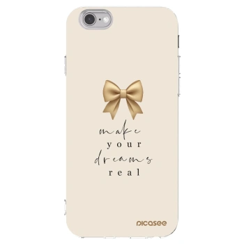 Picasee Apple iPhone 6/6S Hülle - Transparentes Silikon - Golden Dream