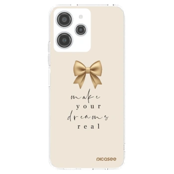 Picasee Xiaomi Redmi 12 4G Hülle - Transparentes Silikon - Golden Dream