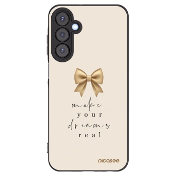 Picasee Samsung Galaxy A25 A256B 5G Hülle - Schwarzes Silikon - Golden Dream