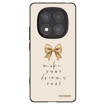 Picasee Xiaomi Redmi Note 14 Pro+ 5G Hülle - Schwarzes Silikon - Golden Dream