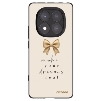 Picasee Xiaomi Redmi Note 14 Pro 5G Hülle - Schwarzes Silikon - Golden Dream