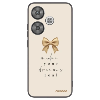 Picasee Xiaomi Poco F6 Hülle - Schwarzes Silikon - Golden Dream