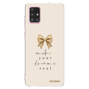 Picasee Samsung Galaxy A71 A715F Hülle - Transparentes Silikon - Golden Dream
