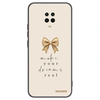 Picasee Xiaomi Redmi Note 9S Hülle - Schwarzes Silikon - Golden Dream