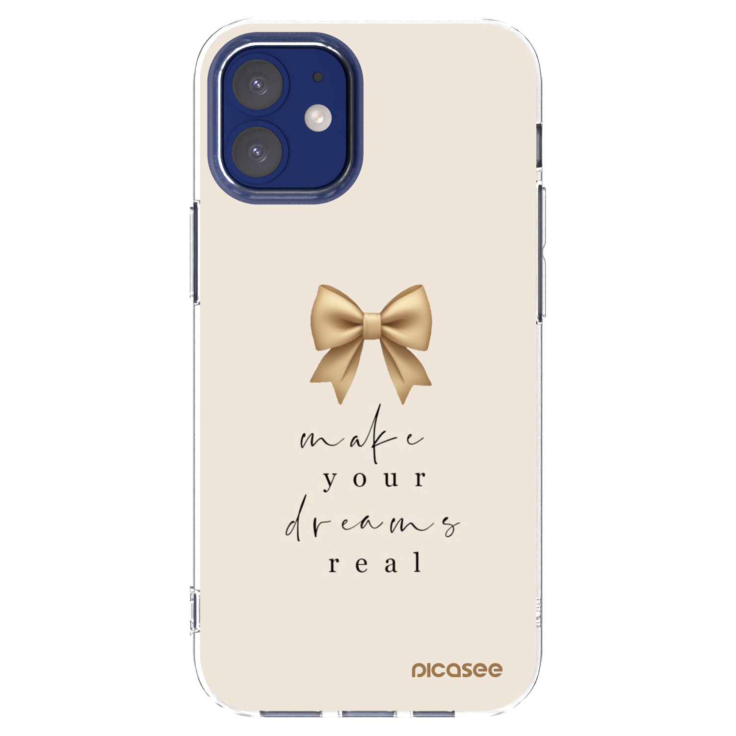Picasee Apple iPhone 12 mini Hülle - Transparentes Silikon - Golden Dream