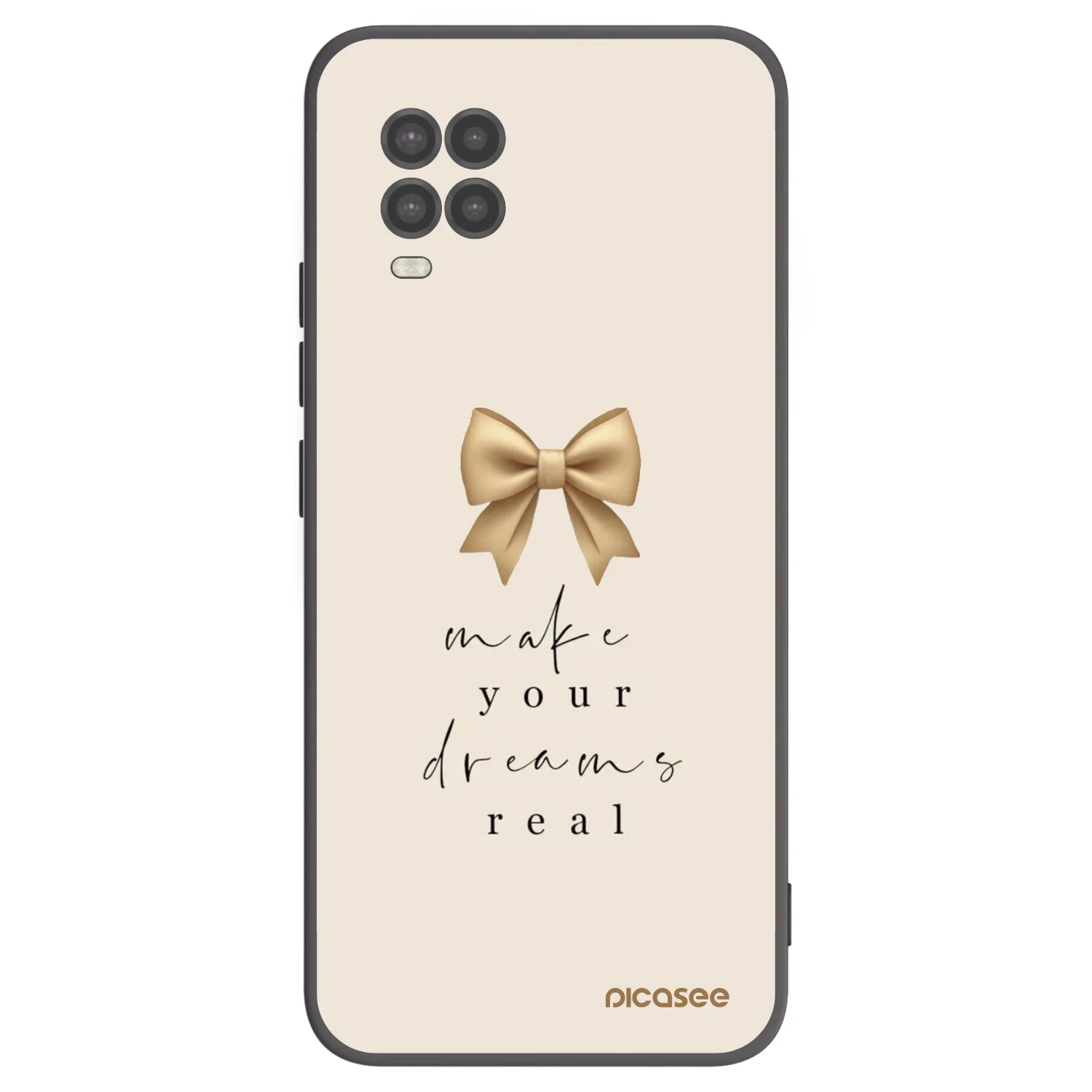Picasee Xiaomi Mi 10 Lite Hülle - Schwarzes Silikon - Golden Dream