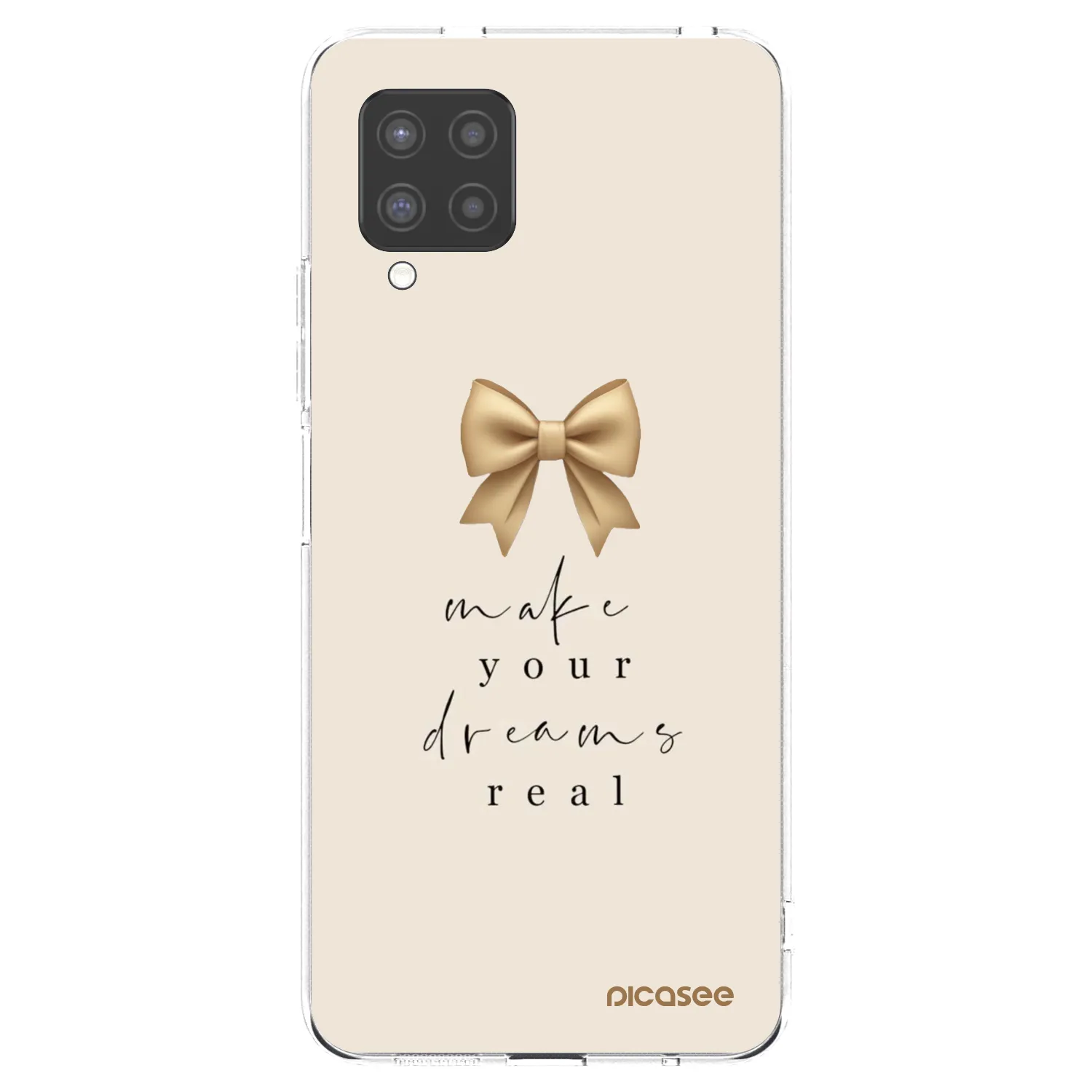 Picasee Samsung Galaxy A42 A426B Hülle - Transparentes Silikon - Golden Dream
