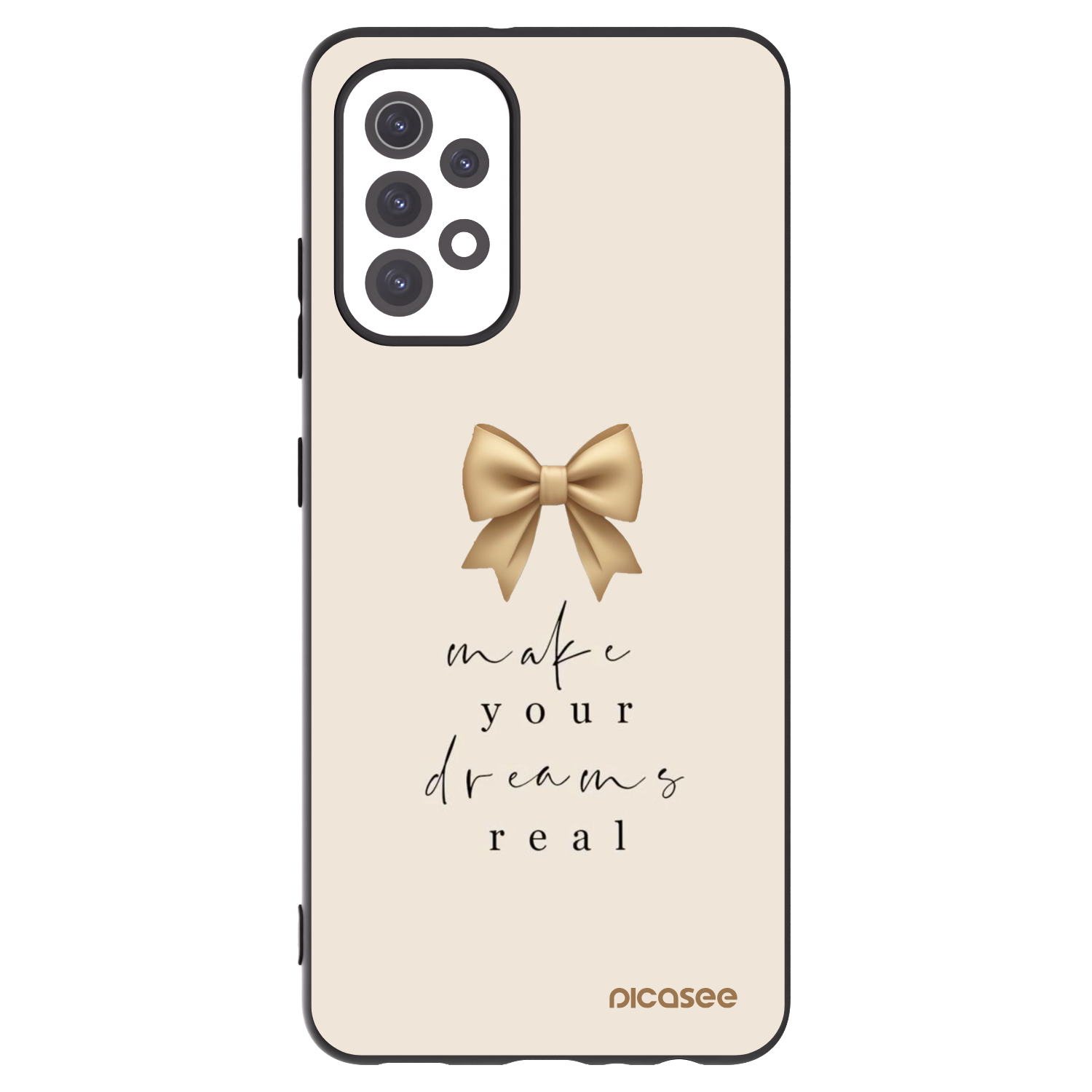 Picasee Samsung Galaxy A32 5G A326B Hülle - Schwarzes Silikon - Golden Dream