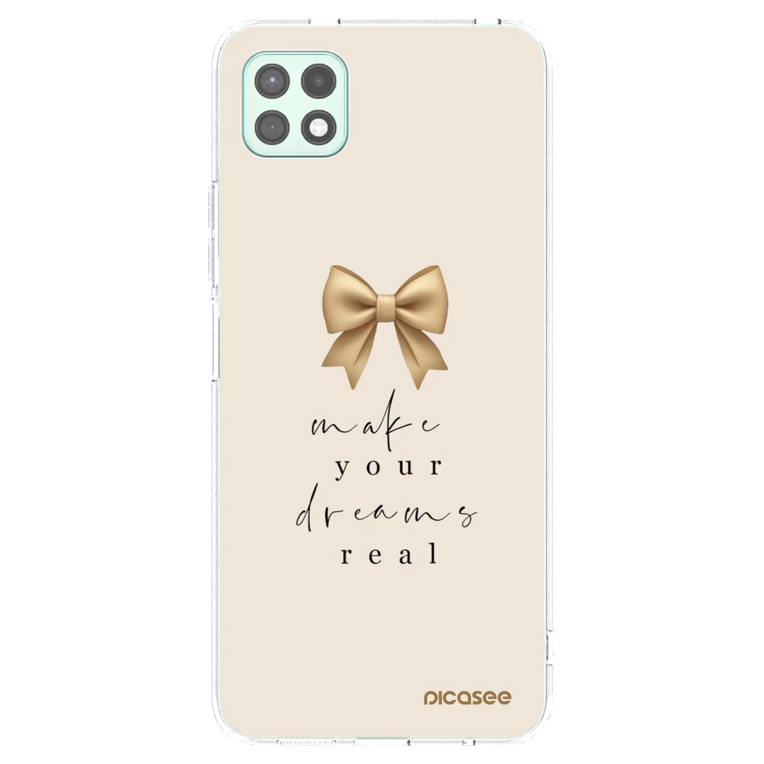 Picasee Samsung Galaxy A22 A226B 5G Hülle - Transparentes Silikon - Golden Dream