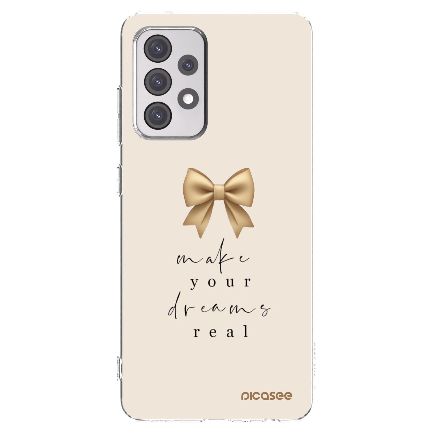 Picasee Samsung Galaxy A52s 5G A528B Hülle - Transparentes Silikon - Golden Dream