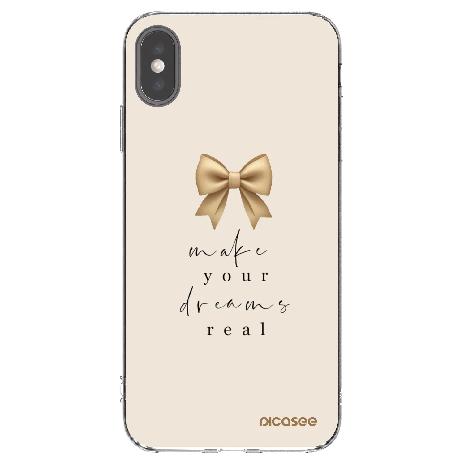 Picasee Apple iPhone XS Max Hülle - Transparentes Silikon - Golden Dream