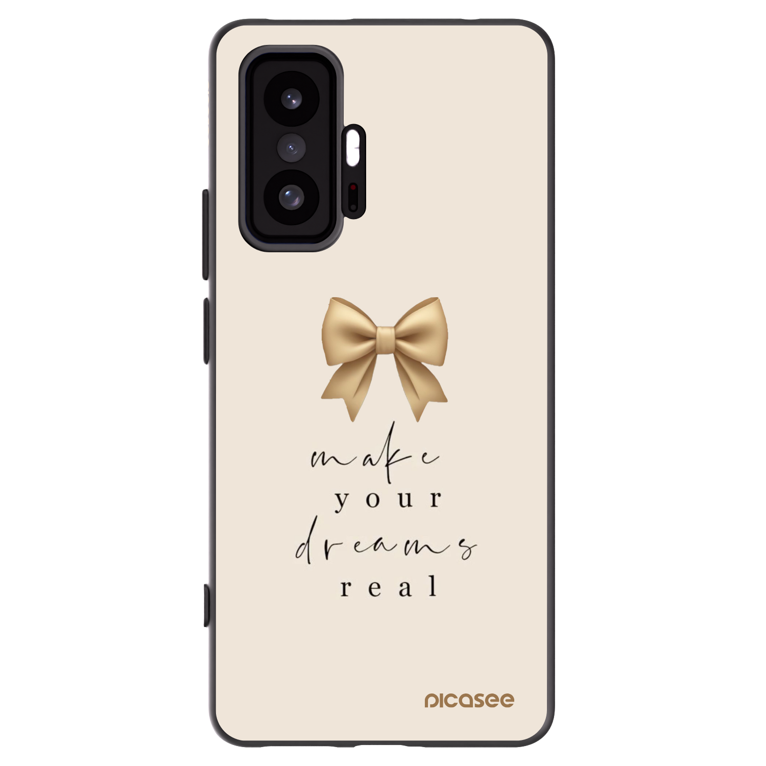 Picasee Xiaomi 11T Pro Hülle - Schwarzes Silikon - Golden Dream