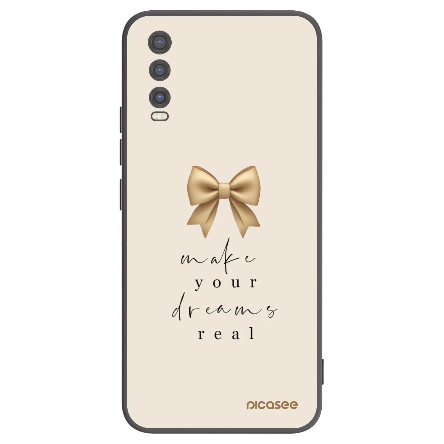 Picasee Vivo Y20s Hülle - Schwarzes Silikon - Golden Dream