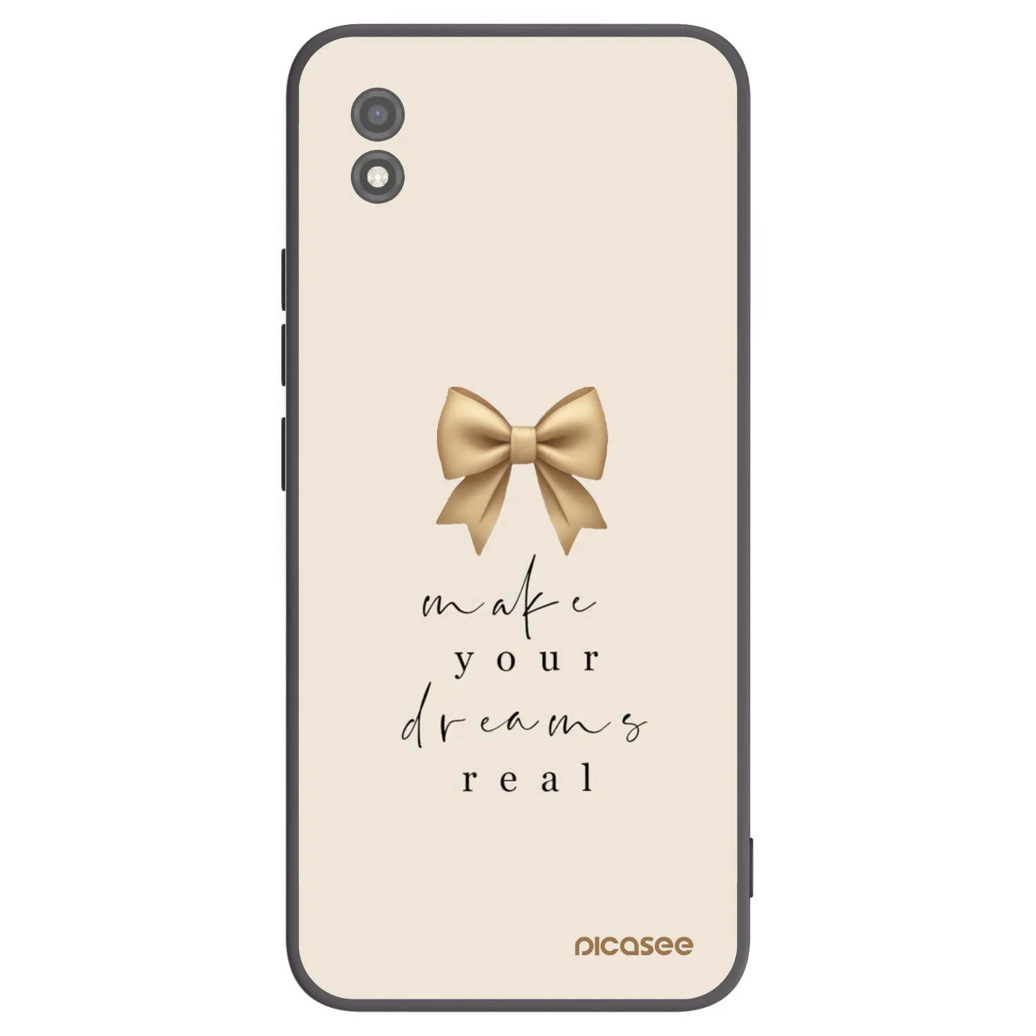 Picasee Realme C11 (2021) Hülle - Schwarzes Silikon - Golden Dream