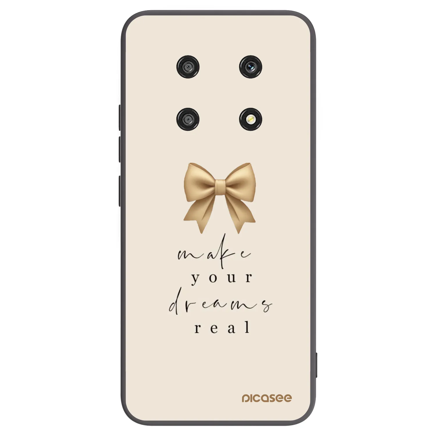 Picasee Honor Magic4 Lite 5G Hülle - Schwarzes Silikon - Golden Dream