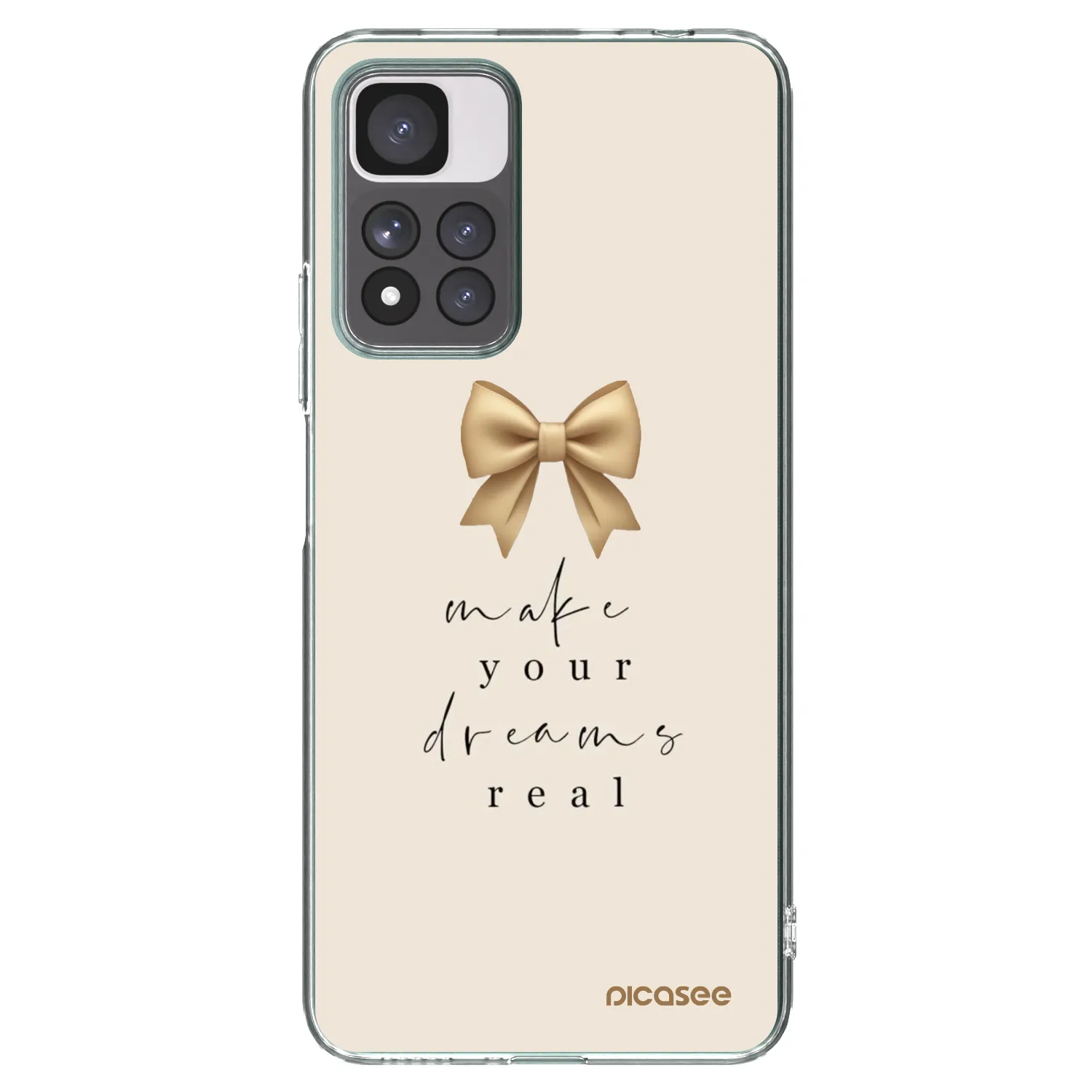 Picasee Xiaomi Redmi Note 11 Pro+ 5G Hülle - Transparentes Silikon - Golden Dream