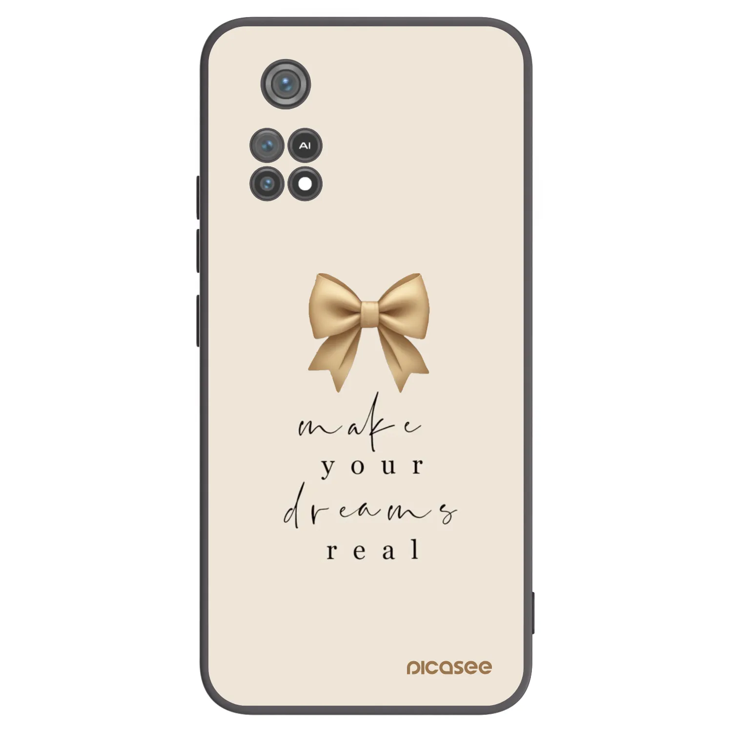 Picasee Xiaomi Poco M4 Pro Hülle - Schwarzes Silikon - Golden Dream