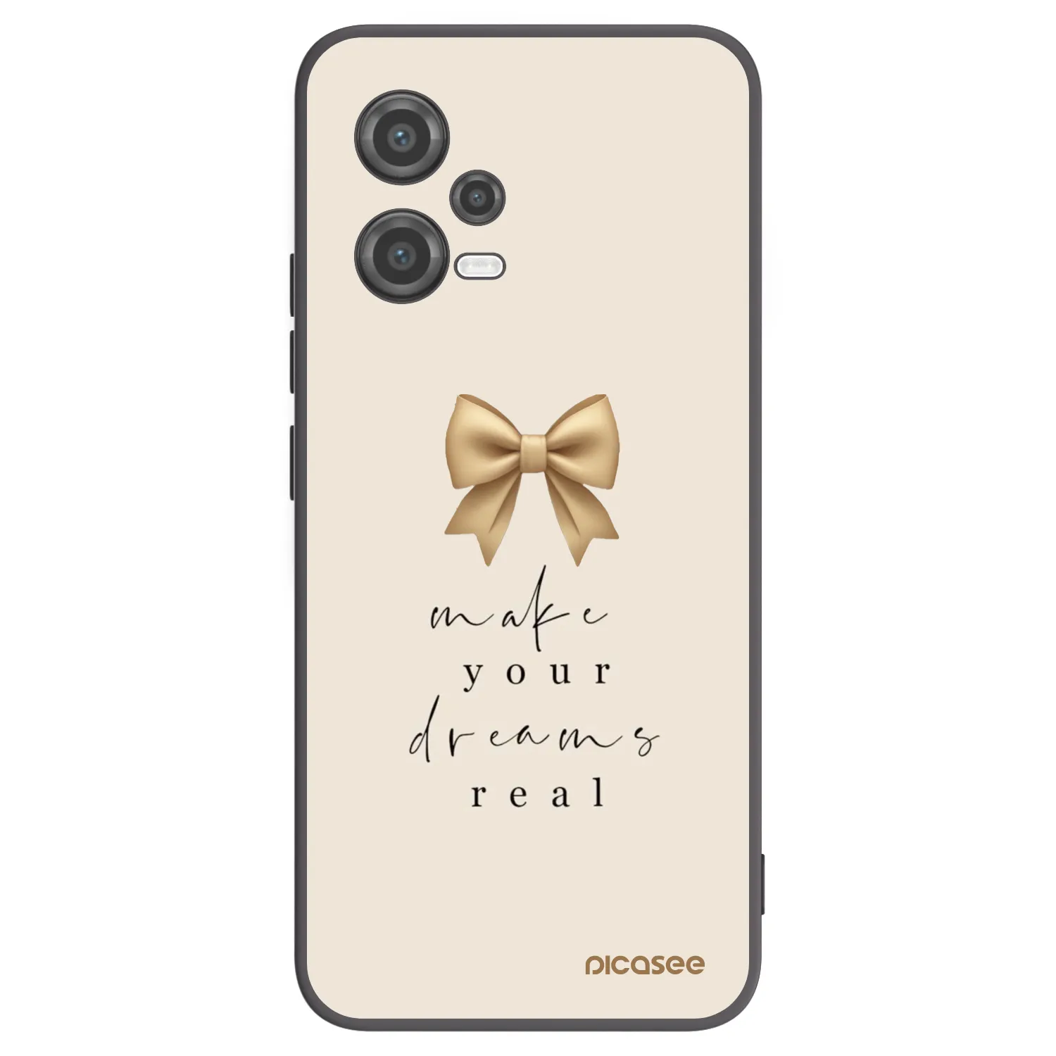 Picasee Xiaomi Poco X5 Hülle - Schwarzes Silikon - Golden Dream