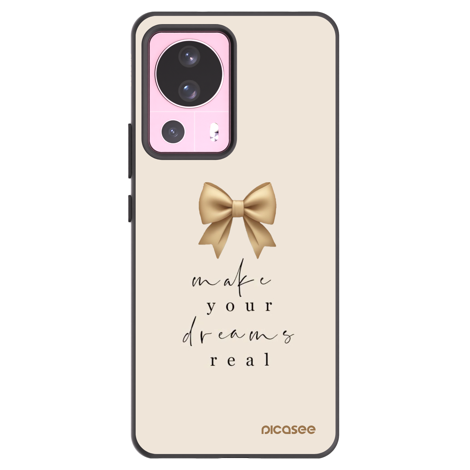 Picasee Xiaomi 13 Lite Hülle - Schwarzes Silikon - Golden Dream