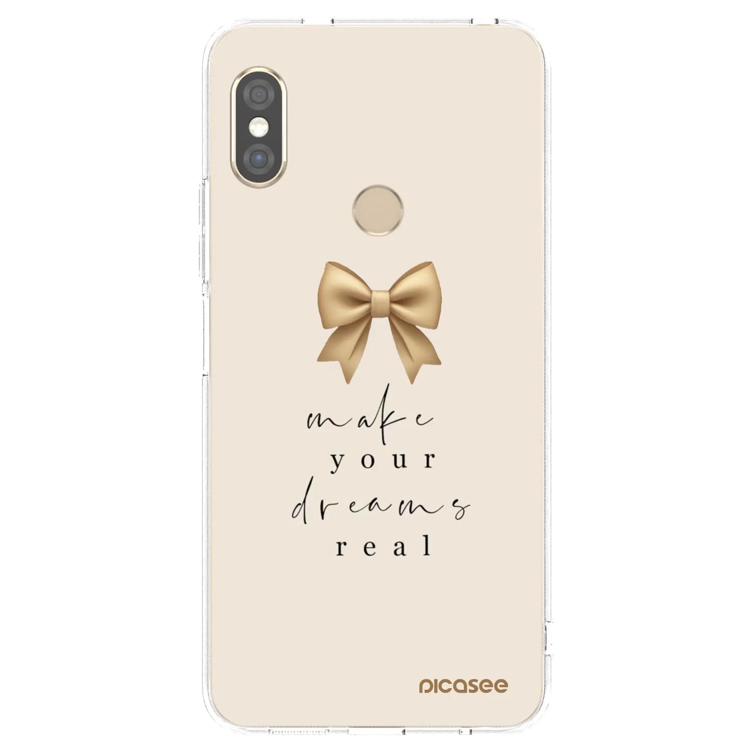 Picasee Xiaomi Redmi Note 5 Global Hülle - Transparentes Silikon - Golden Dream