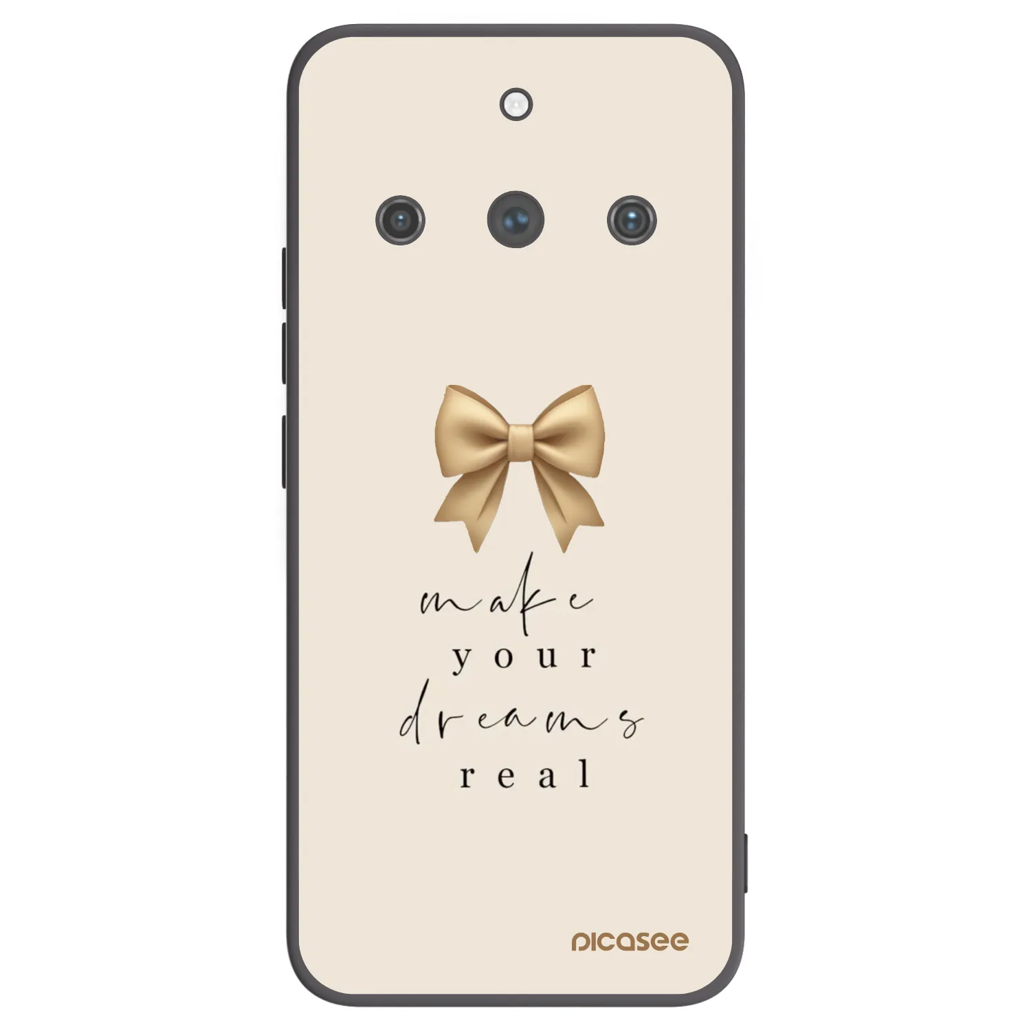 Picasee Realme 11 Pro+ Hülle - Schwarzes Silikon - Golden Dream