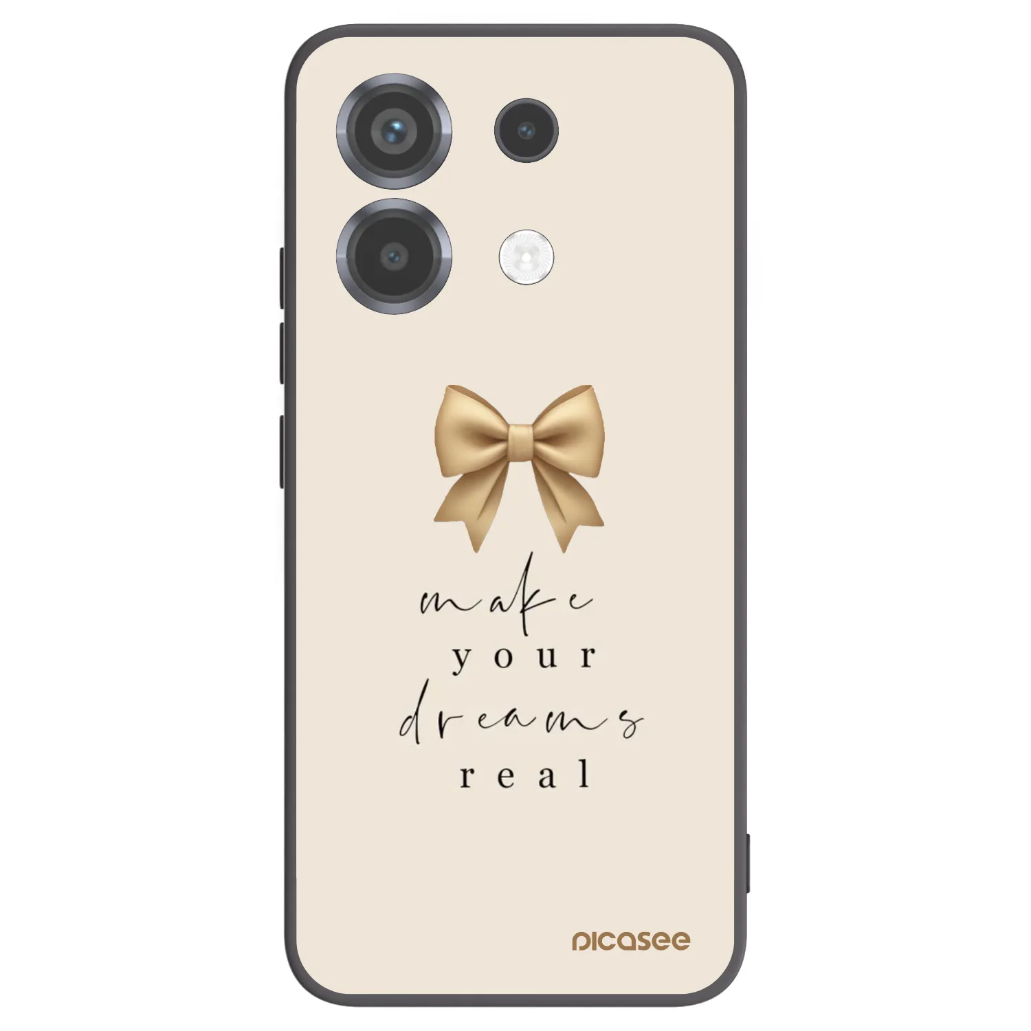 Picasee Xiaomi Poco X6 Hülle - Schwarzes Silikon - Golden Dream