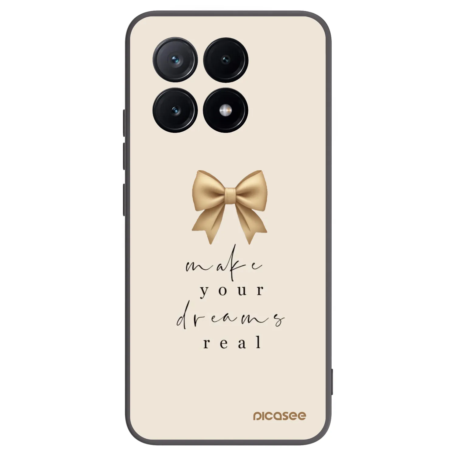 Picasee Xiaomi Poco X6 Pro Hülle - Schwarzes Silikon - Golden Dream