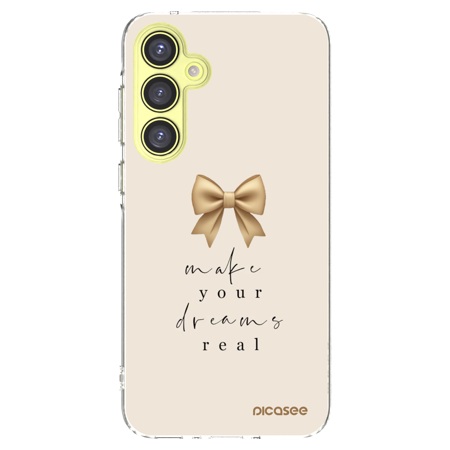 Picasee Samsung Galaxy A35 5G A356B Hülle - Transparentes Silikon - Golden Dream