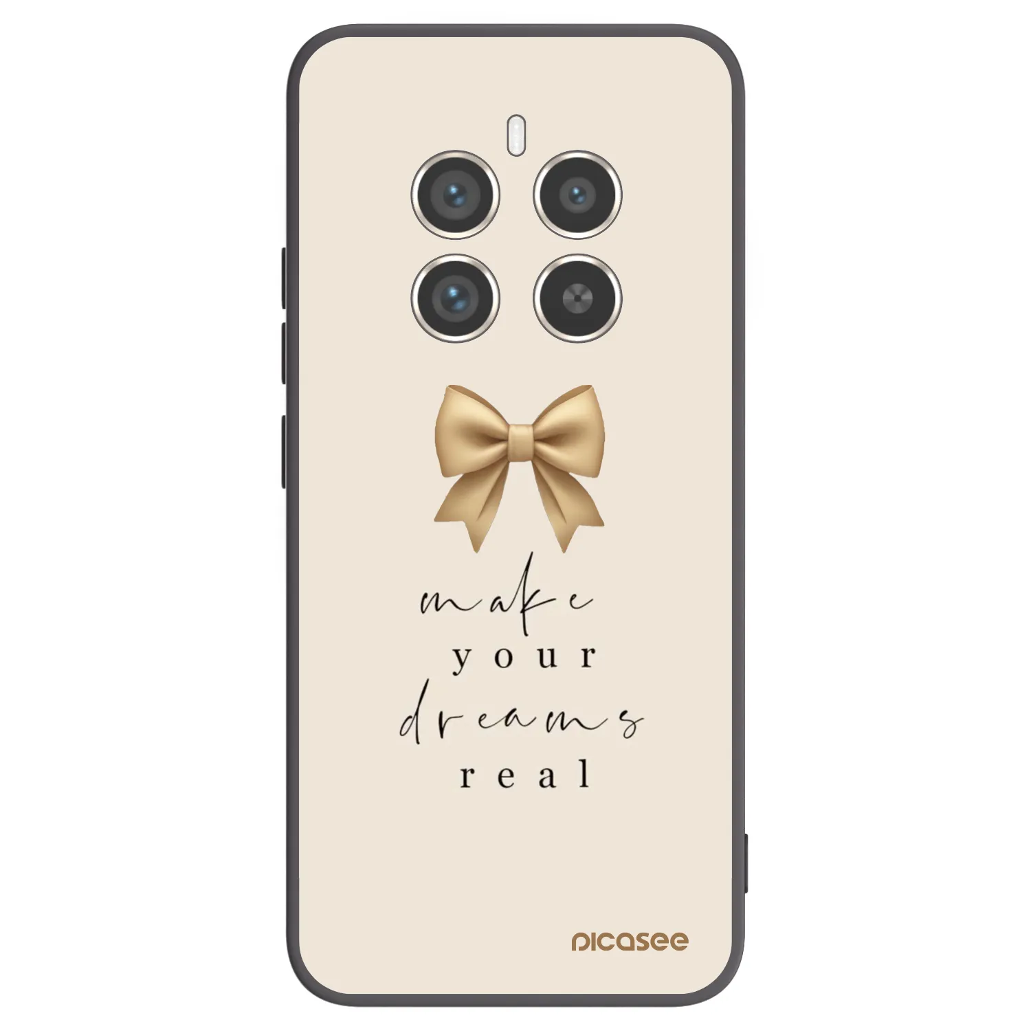 Picasee Realme 12 Pro 5G Hülle - Schwarzes Silikon - Golden Dream