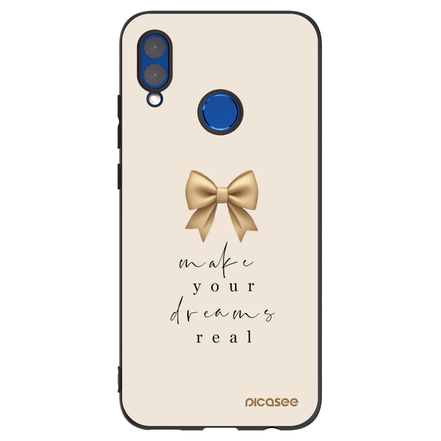 Picasee Honor 10 Lite Hülle - Schwarzes Silikon - Golden Dream
