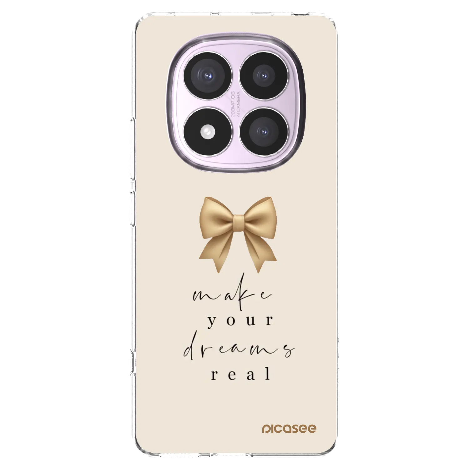 Picasee Xiaomi Redmi Note 14 Pro 5G Hülle - Transparentes Silikon - Golden Dream