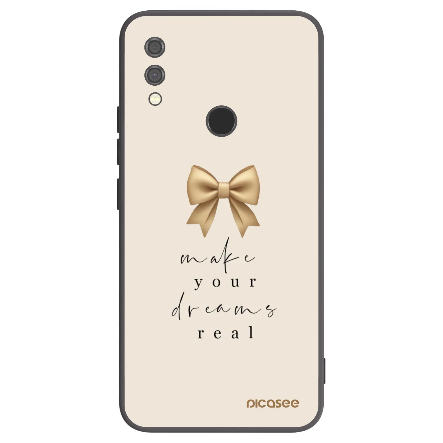 Picasee Xiaomi Redmi Note 7 Hülle - Schwarzes Silikon - Golden Dream