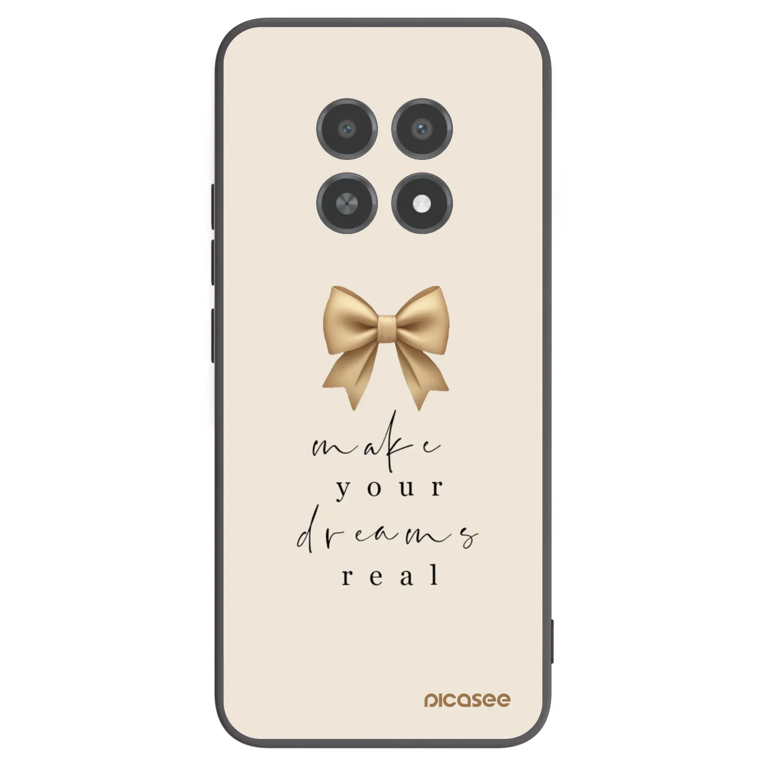 Picasee Realme 12X Hülle - Schwarzes Silikon - Golden Dream