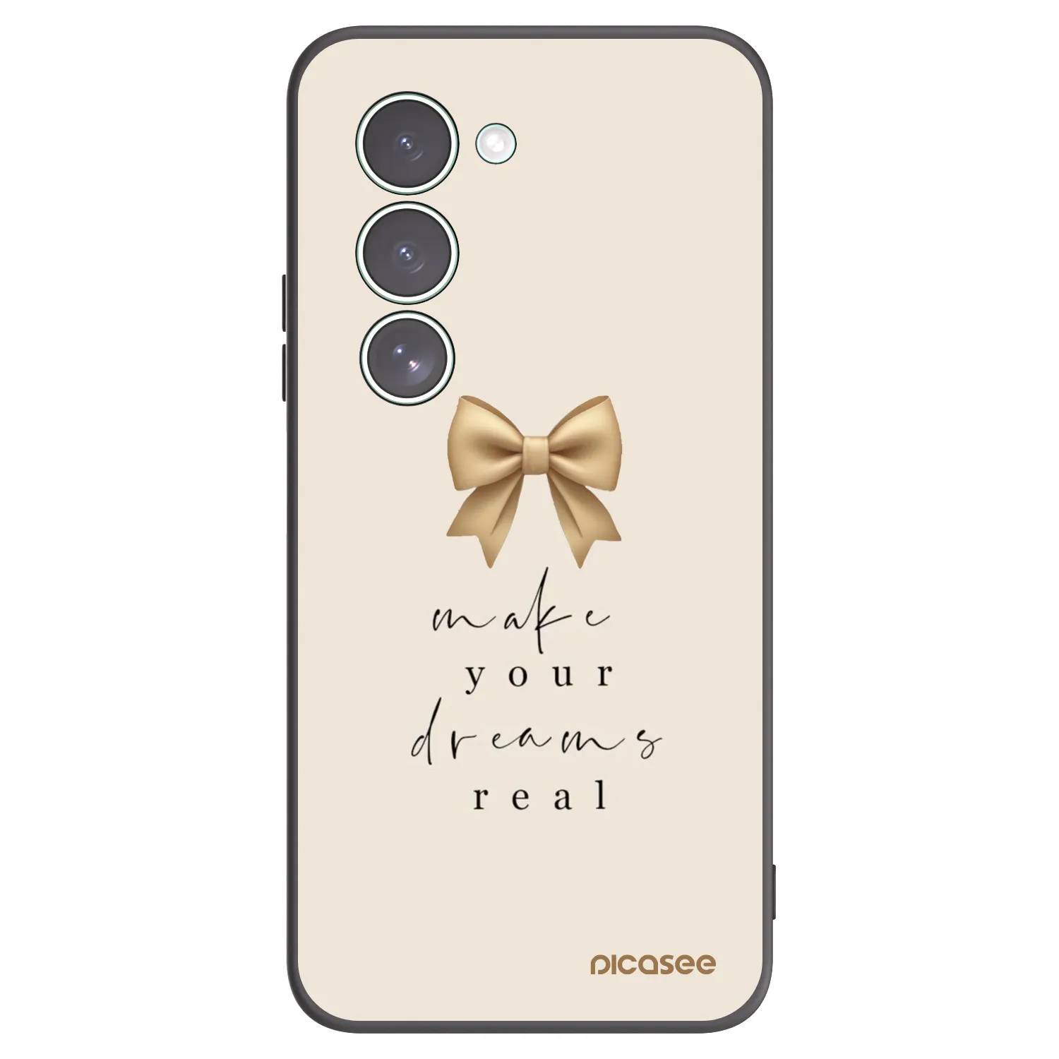Picasee Xiaomi Redmi 15 5G Hülle - Schwarzes Silikon - Golden Dream