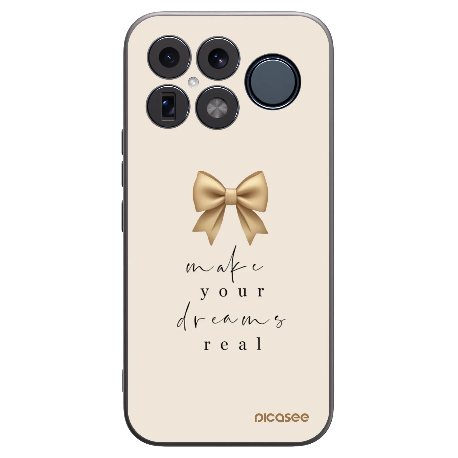 Picasee Xiaomi Poco F8 Ultra Hülle - Schwarzes Silikon - Golden Dream