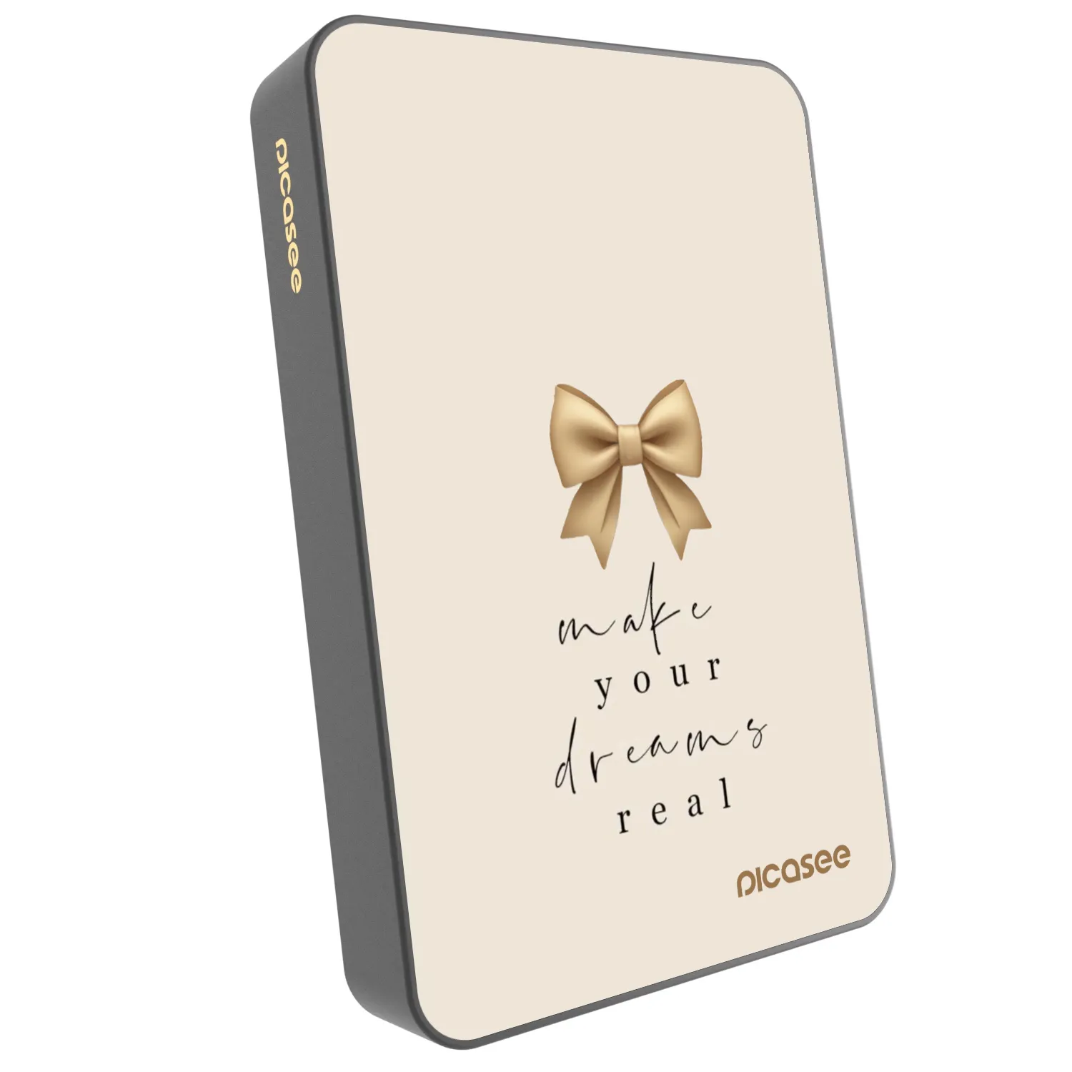Picasee Powerbank mit MagSafe 10 000 mAh Grau - Golden Dream