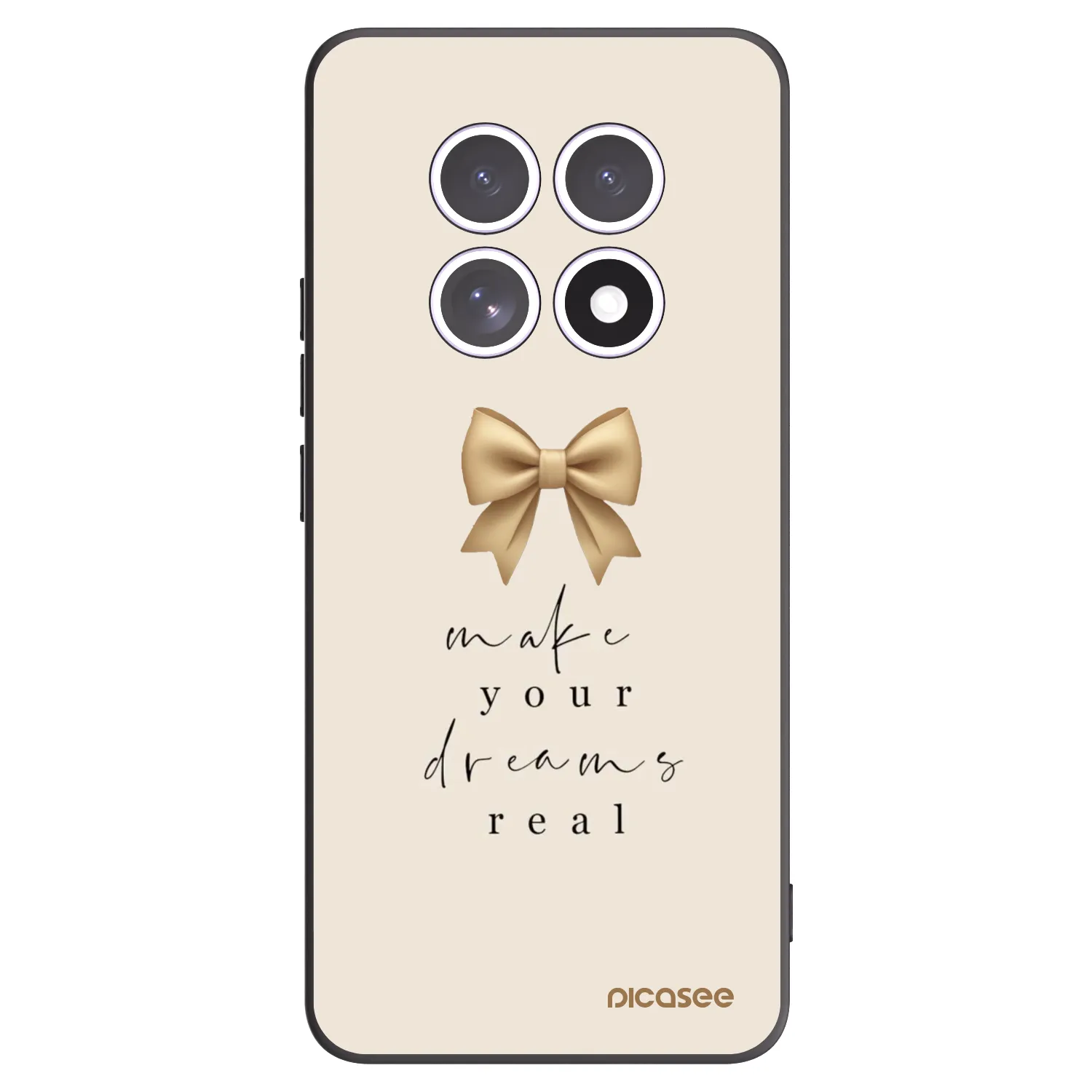 Picasee Xiaomi Redmi Note 15 5G Hülle - Schwarzes Silikon - Golden Dream