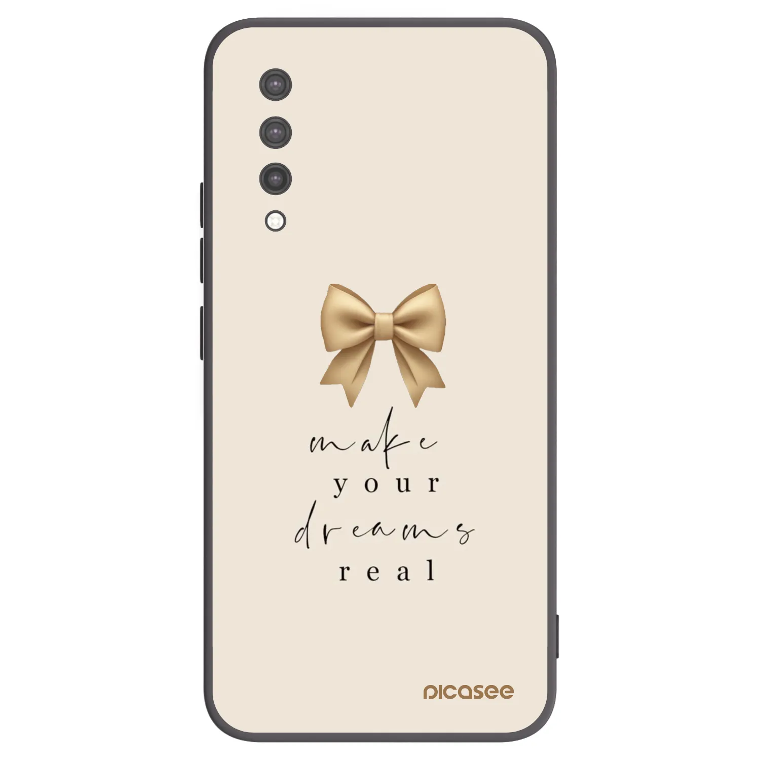Picasee Xiaomi Mi 9 Lite Hülle - Schwarzes Silikon - Golden Dream