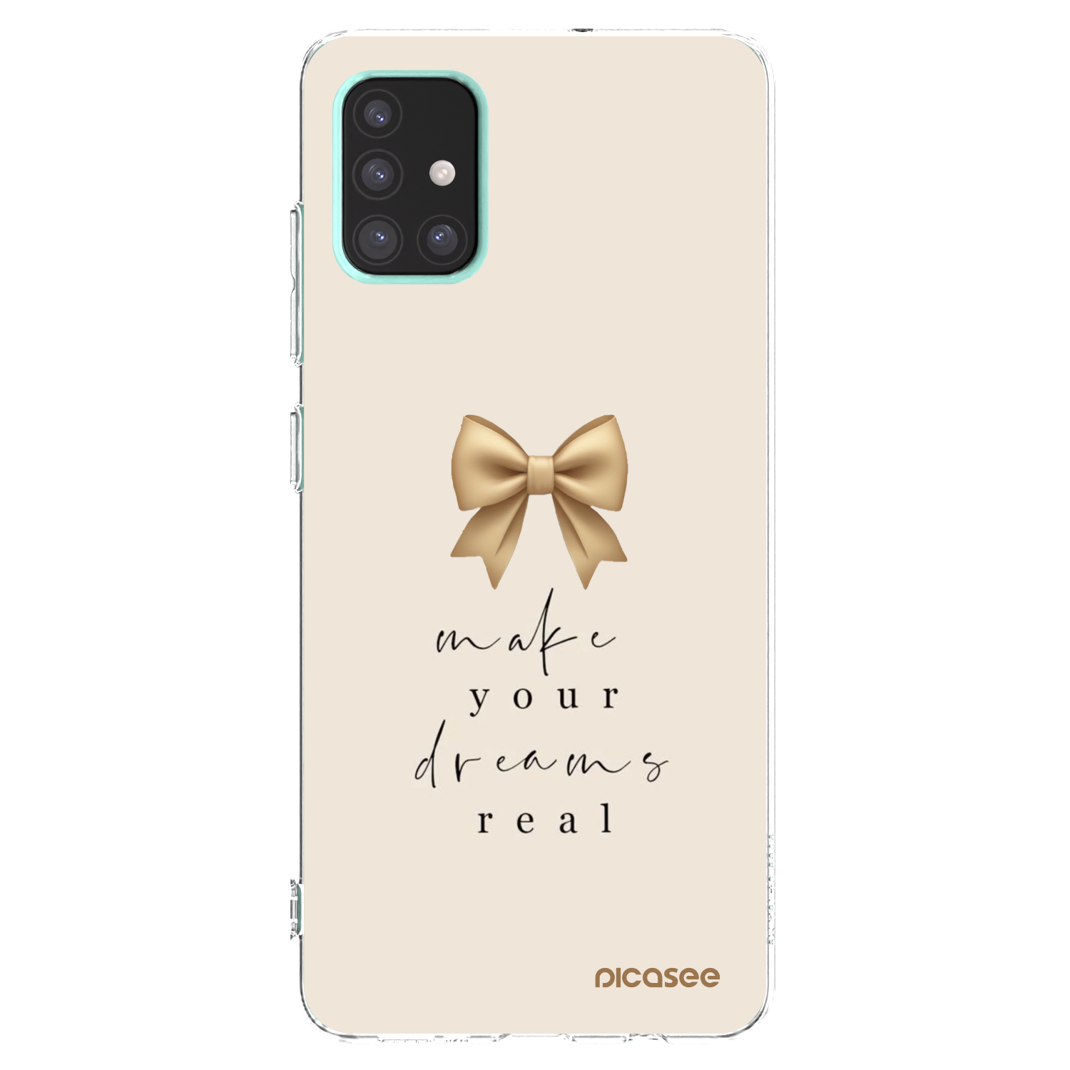 Picasee Samsung Galaxy A51 A515F Hülle - Transparentes Silikon - Golden Dream