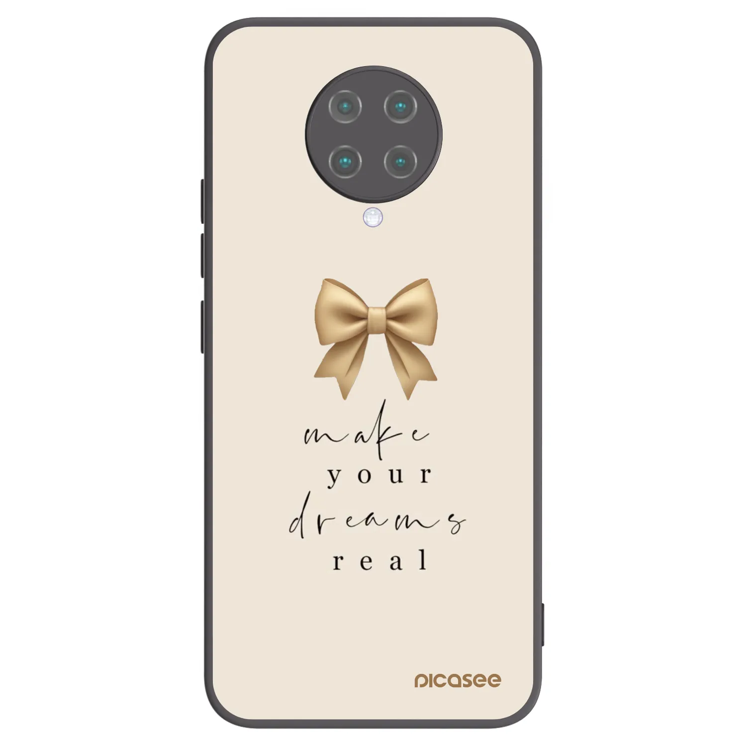 Picasee Xiaomi Poco F2 Pro Hülle - Schwarzes Silikon - Golden Dream