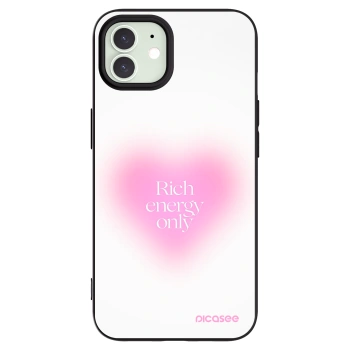 Picasee Apple iPhone 12 Hülle - Schwarzes Silikon - Rich Energy