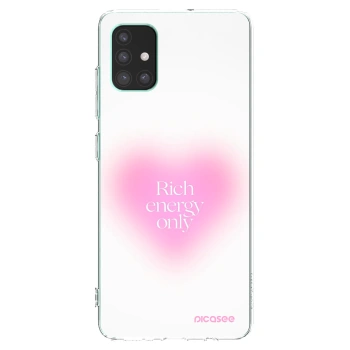 Picasee Samsung Galaxy M51 M515F Hülle - Transparentes Silikon - Rich Energy