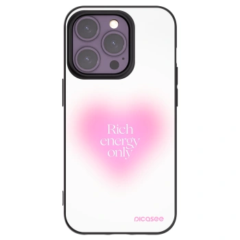 Picasee Apple iPhone 14 Pro Hülle - Schwarzes Silikon - Rich Energy