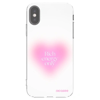 Picasee Apple iPhone X/XS Hülle - Transparentes Silikon - Rich Energy