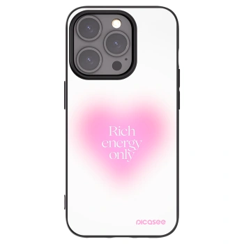 Picasee Apple iPhone 15 Pro Hülle - Schwarzes Silikon - Rich Energy